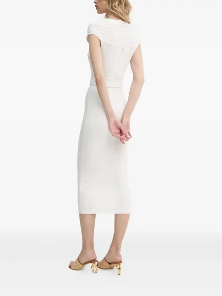 Cu centură rochie midi Liu Jo alb