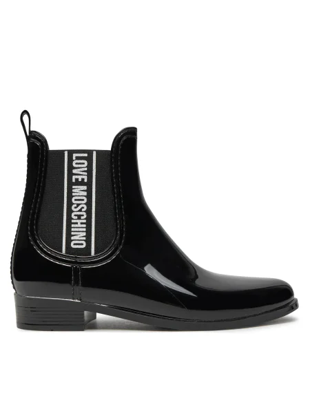 Гумени ботуши LOVE MOSCHINO черно