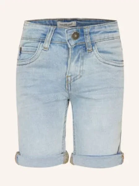 Koko Noko Džínové Šortky Loose Fit blue jeans modré