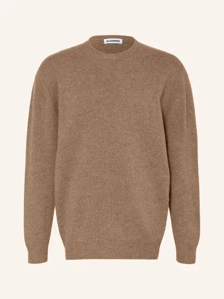 Jil Sander Oversized Svetr S Kašmírem hnědá