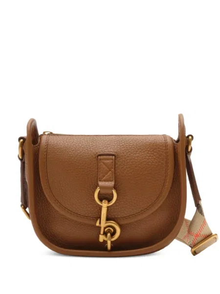 Mini satchel torba Burberry smeđa