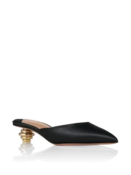 Papuci tip mules Aquazzura negru