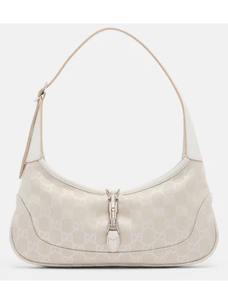 Geantă Gucci din canvas bej