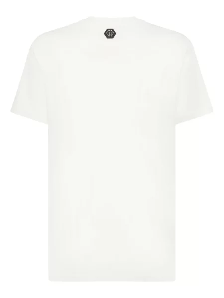 Tricou Philipp Plein cu imagine alb