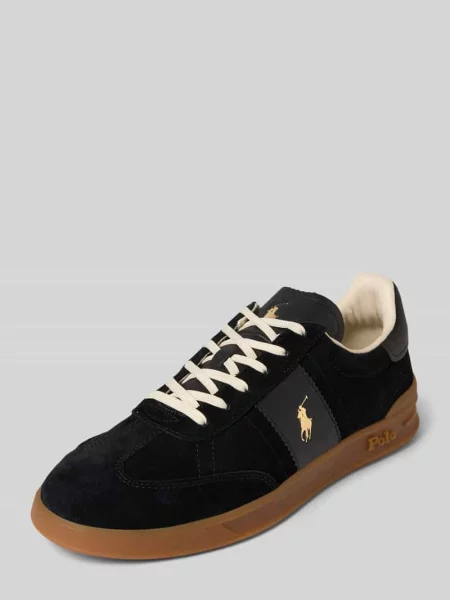 Sneakersy Polo Ralph Lauren skórzane niebieskie