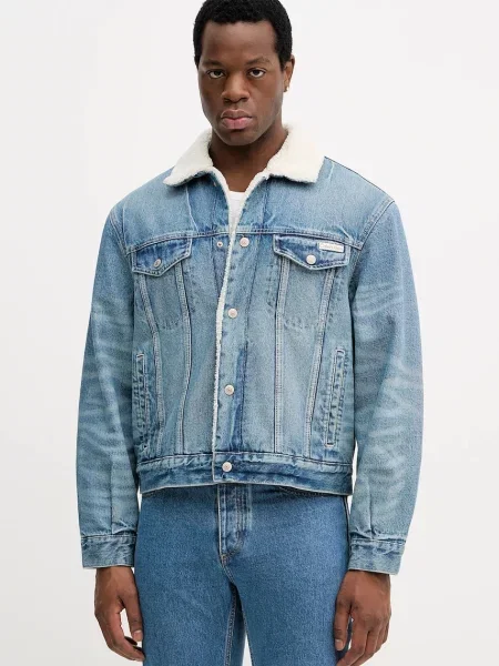 Calvin Klein Jeans geaca jeans albastru