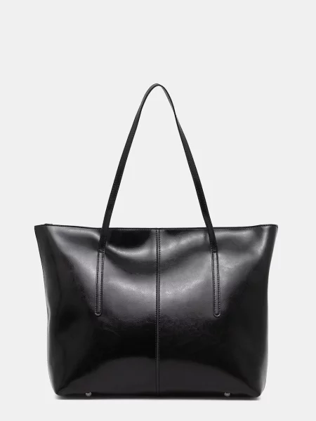 Geanta de piele Answear.lab din piele negru