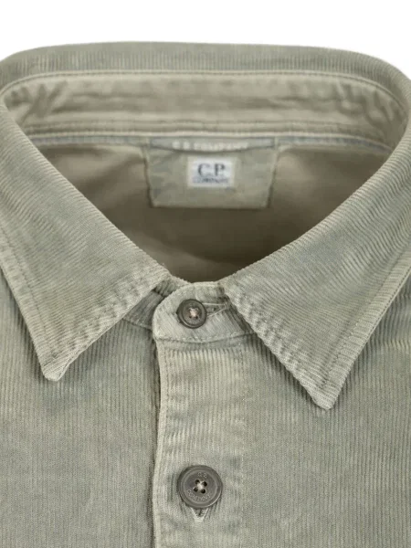 Cămașă C.p. Company de catifea cord gri