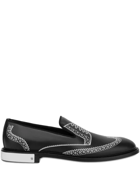 Pantofi loafer Moschino din piele negru