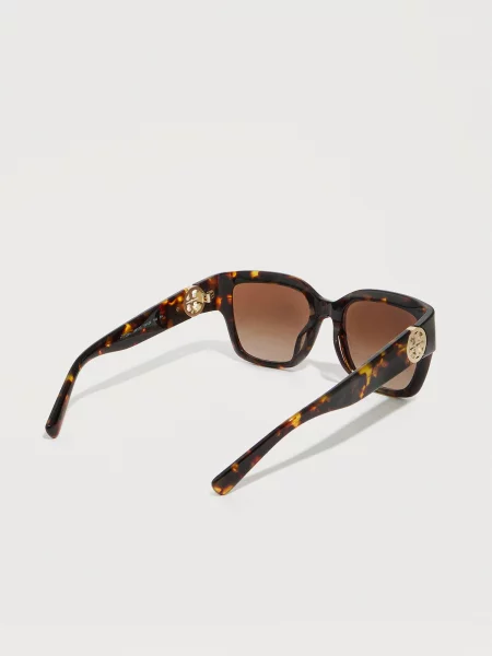 Tory Burch Slnečné okuliare / tmavohnedá / zlatá hnedá