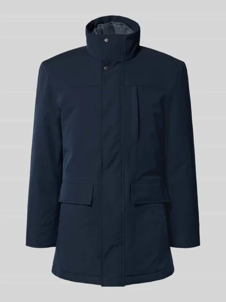 Kurtka ze stójką i z patką Christian Berg Men granatowa
