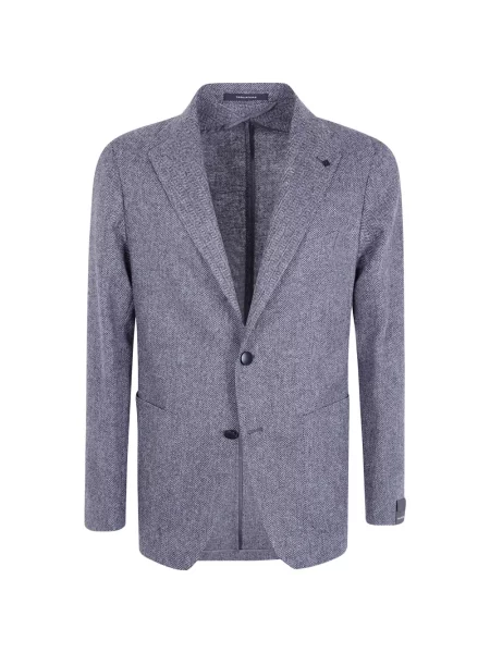 Sacou Tagliatore cu model herringbone gri