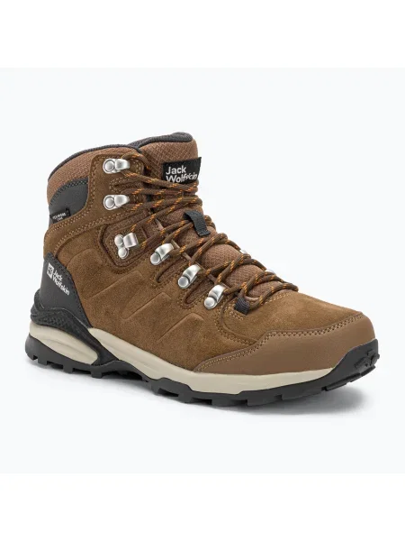 Jack Wolfskin cizme de trekking pentru femei Refugio Texapore Mid maro/apricot maro