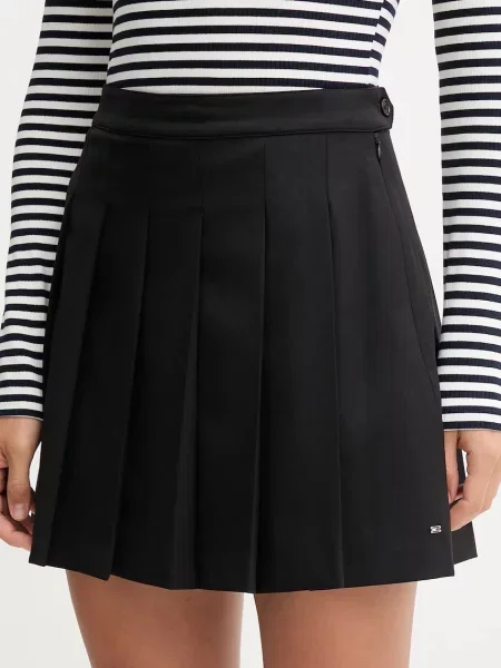 Tommy Hilfiger fustă de lână negru
