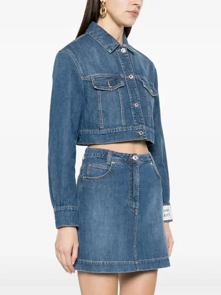 Levágott farmer dzseki Moschino kék