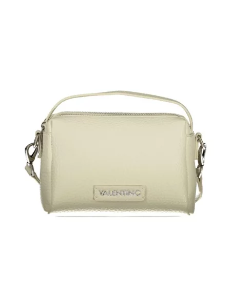 Lniana torebka Valentino Bags biała