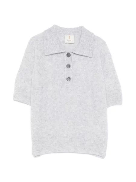 Gulerat pulover Incentive! Cashmere din cașmir gri