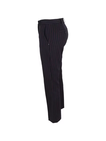 Pantaloni Max Mara cu dungi negru