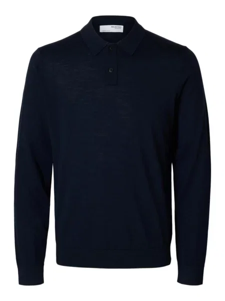 SELECTED HOMME Pulover TRAY bleumarin