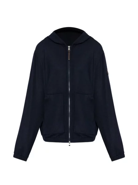 Hanorac cu glugă Moncler cu autograf albastru