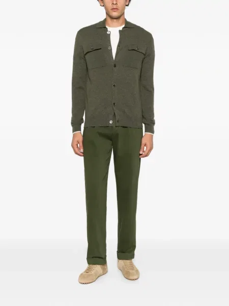 Pantaloni Gta din țesătură twill verde