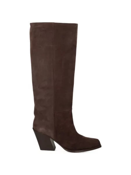 Botine Vic Matié din piele de căprioară maro