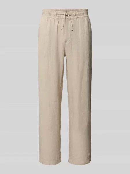 Spodnie lniane z elastycznym pasem Mcneal