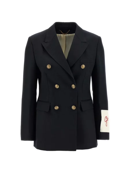 Sacou Golden Goose cu două rânduri de nasturi albastru