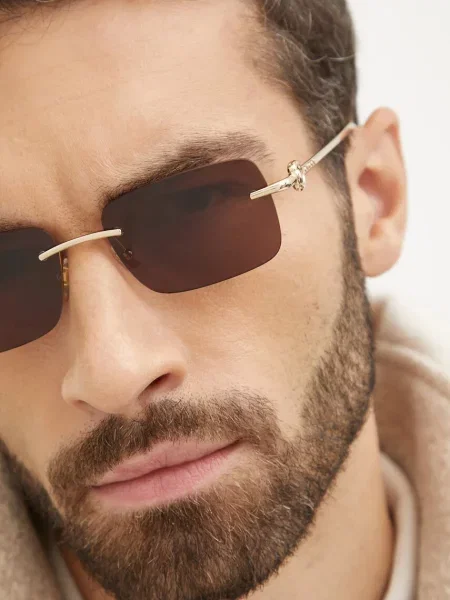 Gucci ochelari de soare barbati auriu