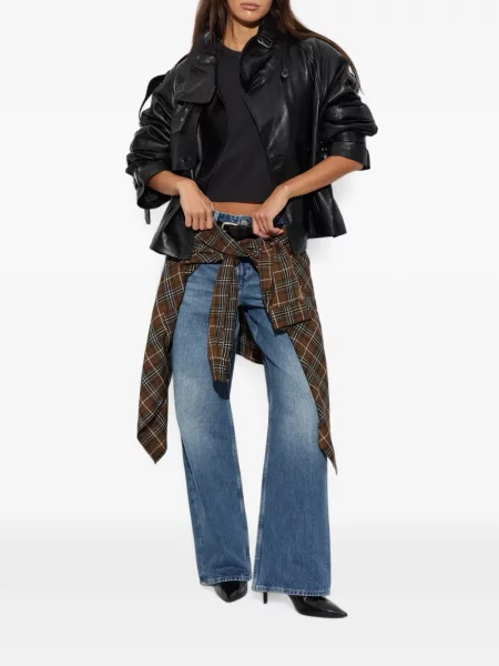 Tricou Rag & Bone cu decolteu rotund negru