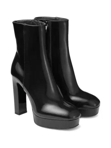 Cizme scurte Jimmy Choo cu platformă negru