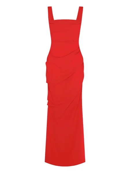 Rochie maxi Paris Georgia drapată de costum roșu