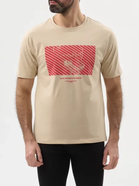 Футболка J.b4 Just Before бежева