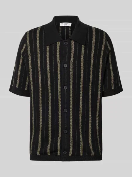 Kardigan rozpinany o kroju regular fit z czystej bawełny Marc O'polo Denim czarny