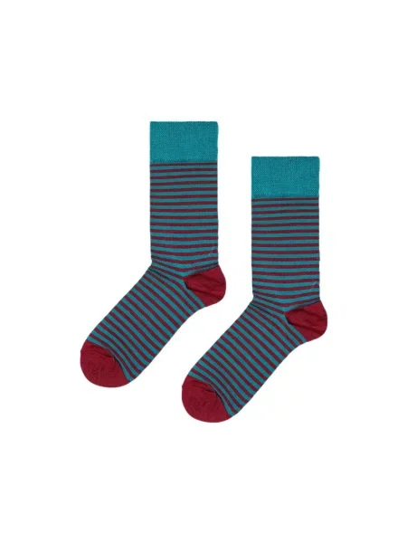 Șosete Happy Socks cu dungi albastru