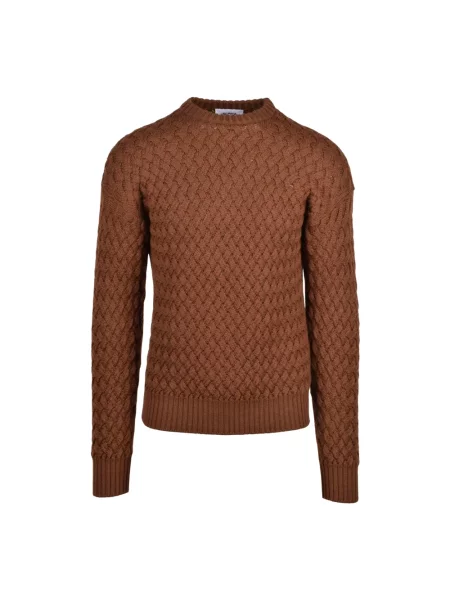 Sweter Alpha Studio brązowy