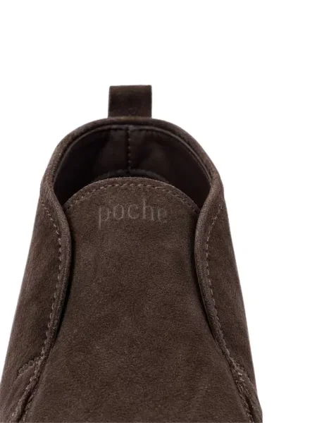 Chiloți Poche Paris din piele de căprioară slip-on maro
