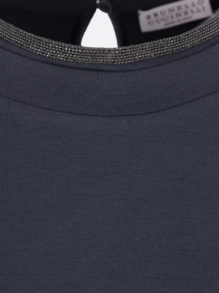 Tricou Brunello Cucinelli albastru