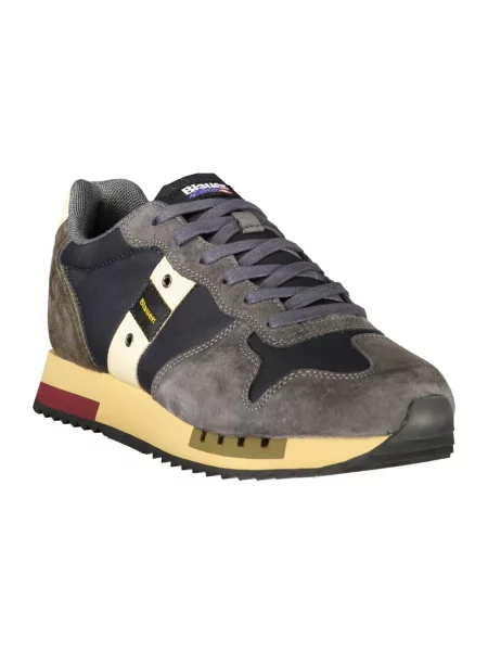 Sneakersy Blauer skórzane niebieskie