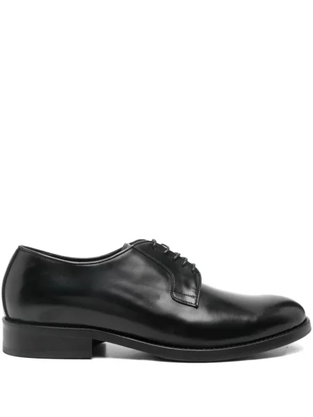 Pantofi derby Vela Shop cu șireturi din dantelă negru