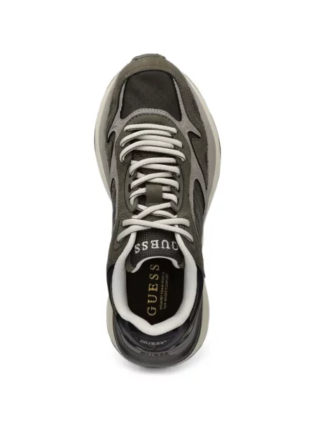 Sneakerși Guess cu imagine verde