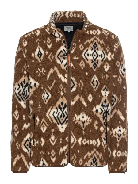 CAMEL ACTIVE Jachetă fleece / maro / maro deschis bej