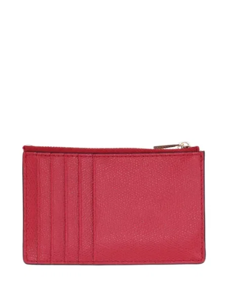 Кожено портмоне Furla със сърца червено