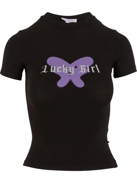 Felicious Tricou mov lavandă negru