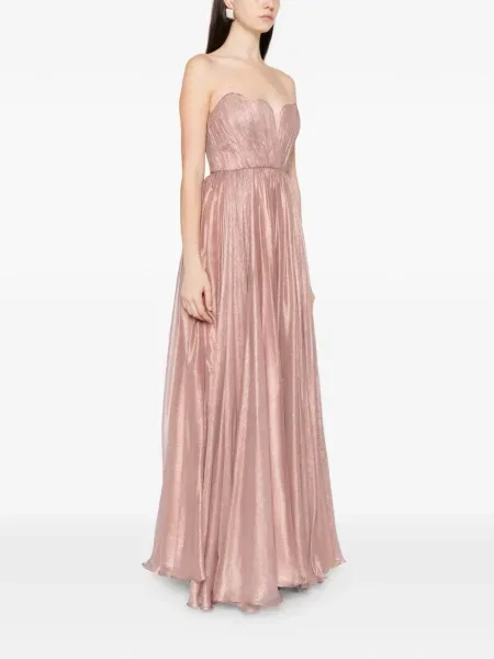 Rochie maxi M.marquise plisată de costum roz
