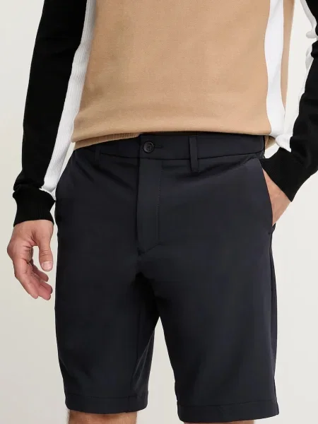 BOSS Green pantaloni scurți bleumarin verde