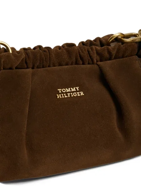 Body Tommy Hilfiger din piele de căprioară maro