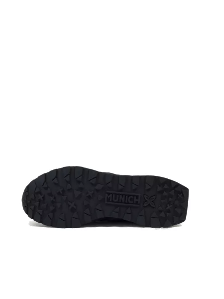Sneakersy Munich skórzane w miejskim stylu czarne