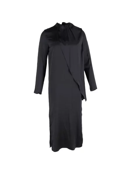 Rochie maxi Dodo Bar Or de mătase până la genunchi de costum negru