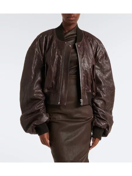 Geanta de piele Rick Owens maro